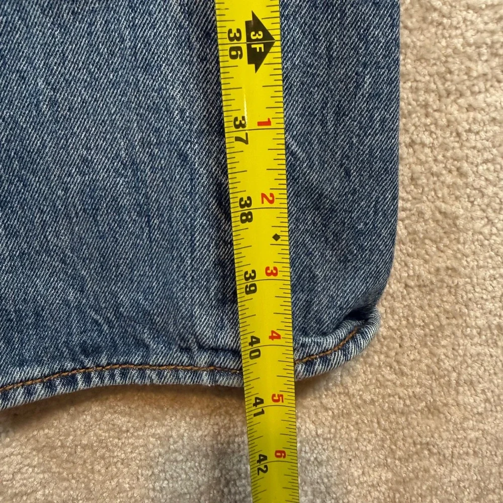Levi's 501 Original Fit Jeans Men 38x32 Blue Medium Wash Button Fly Straight Leg